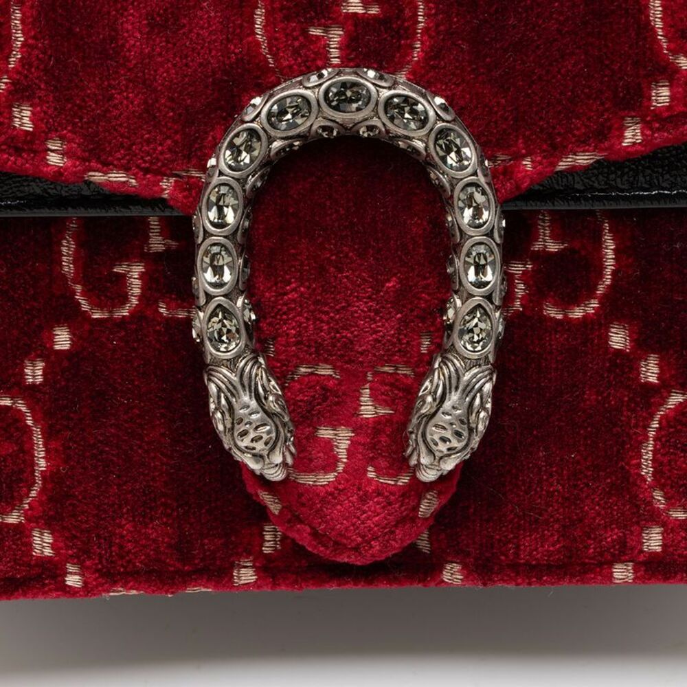 Gucci GG Velvet Crystal Dionysus Mini Shoulder Bag - Picture 8 of 10